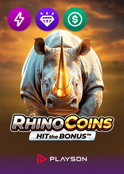 Rhino Coins Hit The Bonus av Playson slot
